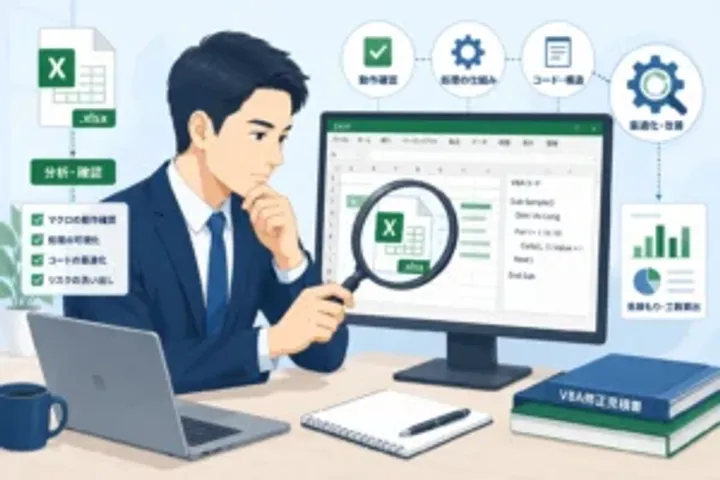 Excelマクロ修正を外注する前に確認すべき既存ファイルの状態